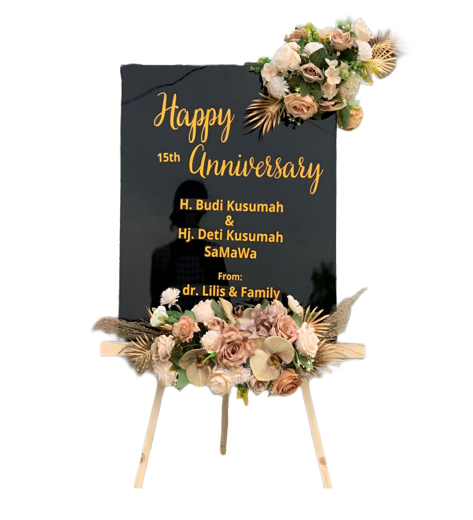 Papan Bunga Akrilik Jember